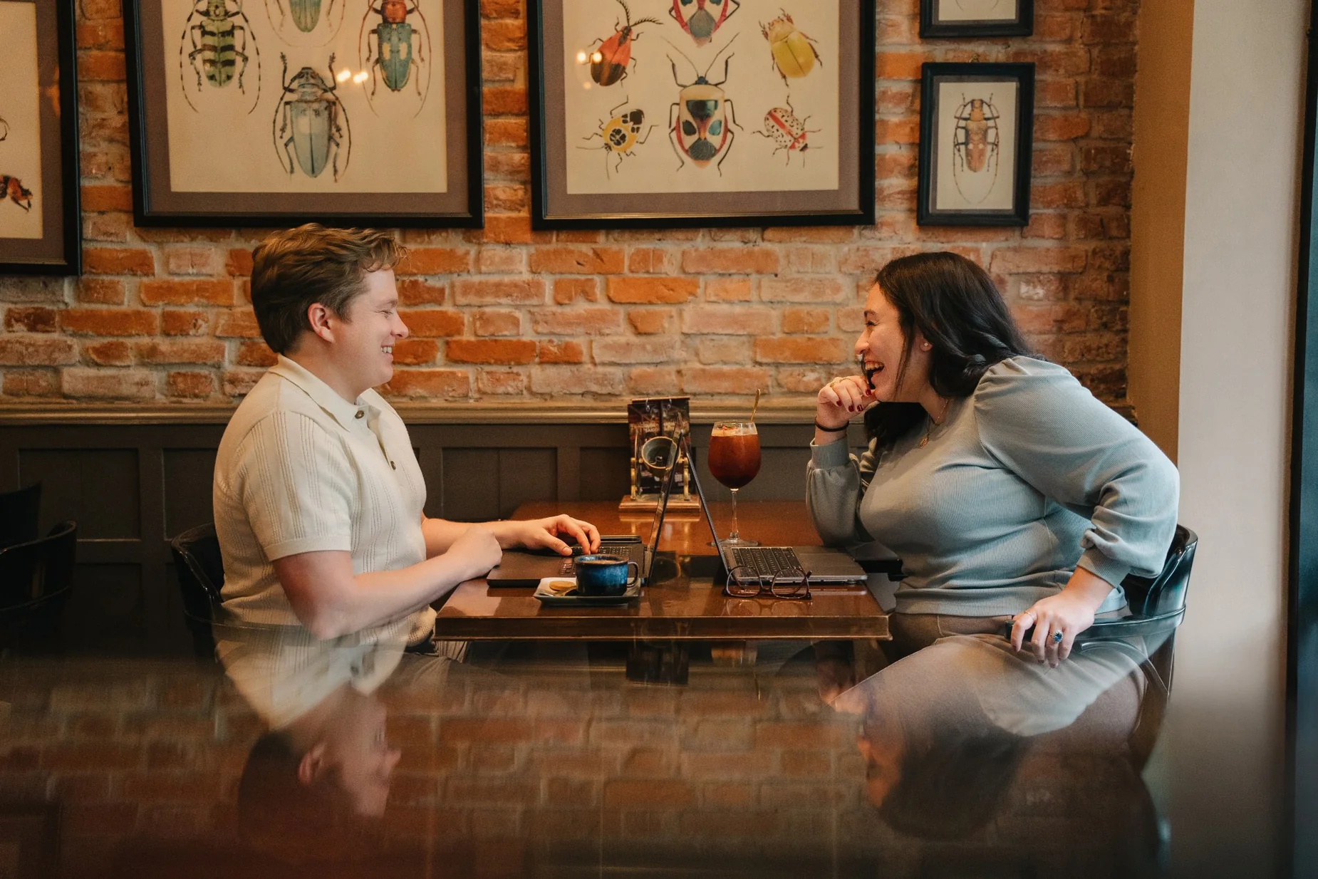 Justin and Abigail Hardy in conversation